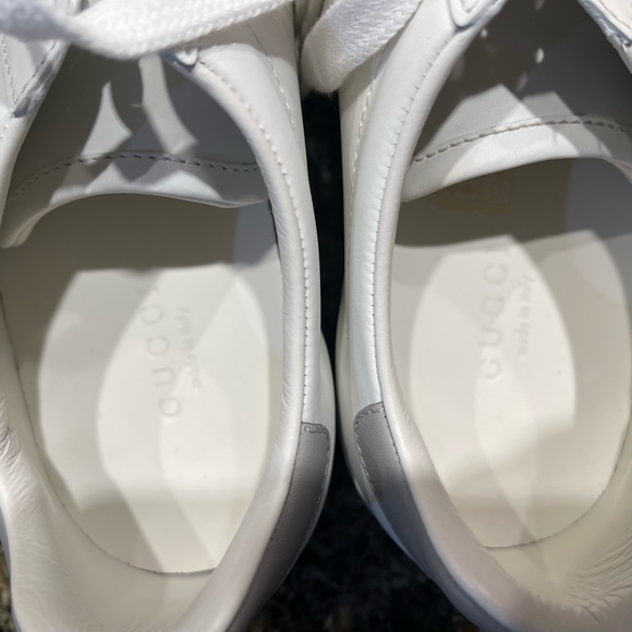 Gucci Women's Ace Interlocking G Sneakers White / Gray Sz 36 - Picture 6 of 8